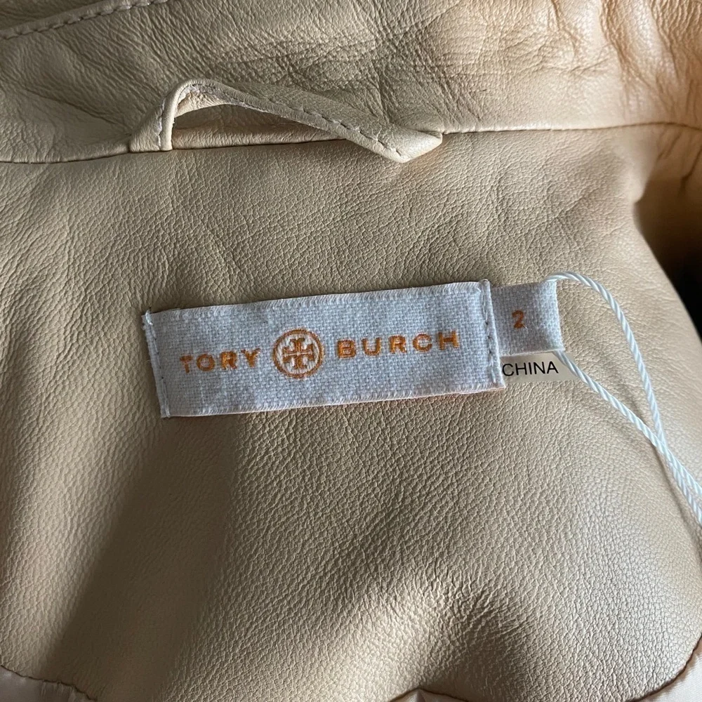 Tory Burch Harper Motorcycle Leather Jacket